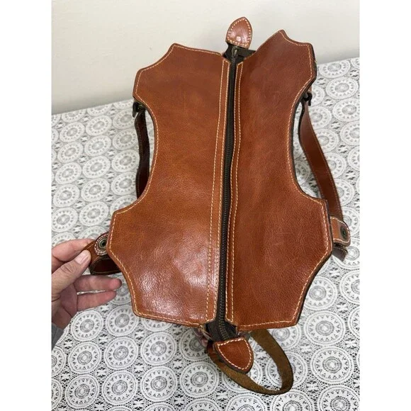 PATRICIA NASH LRG SATCHEL SHOULDER HANDBAG FLORAL PRINT ITALIAN LEATHER DUST BAG - Picture 9 of 15